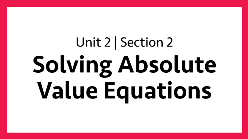 Unit 2: Section 2